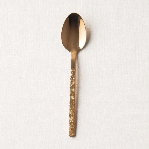 Embossed Gold Tea Spoon