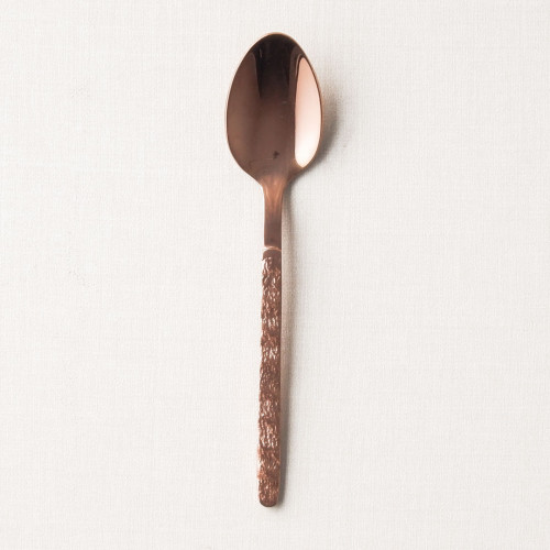 Embossed Rose Gold Tea Spoon