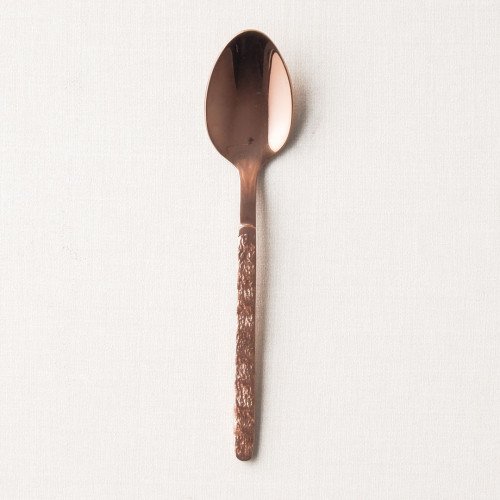 Embossed Rose Gold Tea Spoon
