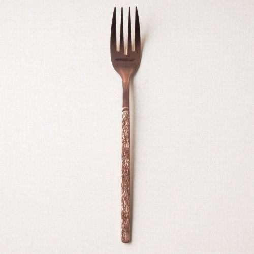 Embossed Rose Gold Table Fork