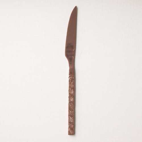 Embossed Rose Gold Table Knife