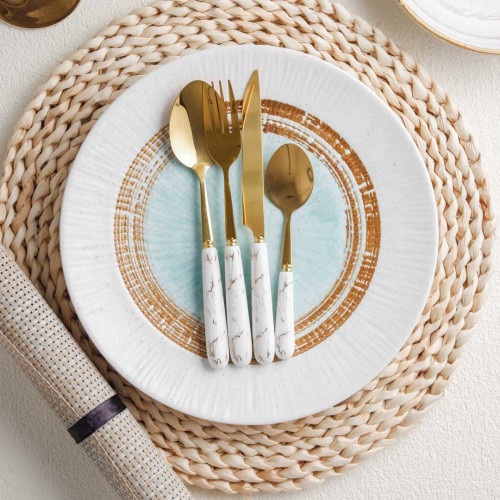 Marble Streaks White Table Spoon 5
