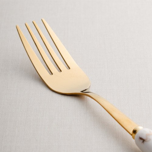 Marble Streaks White Table Fork 2
