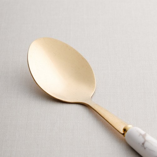 Marble Streaks White Tea Spoon 2