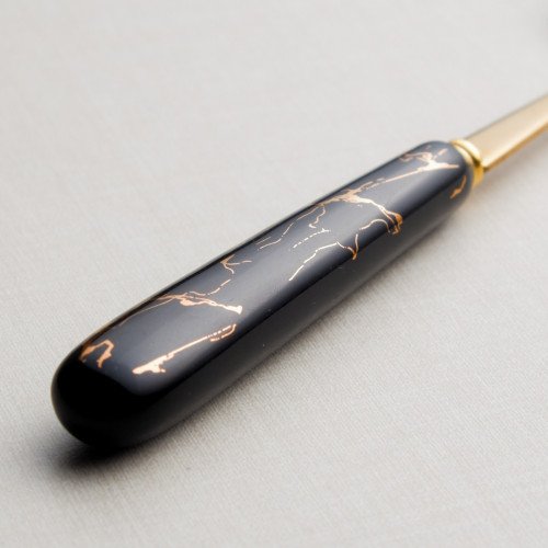 Marble Streaks Black Table Spoon 3