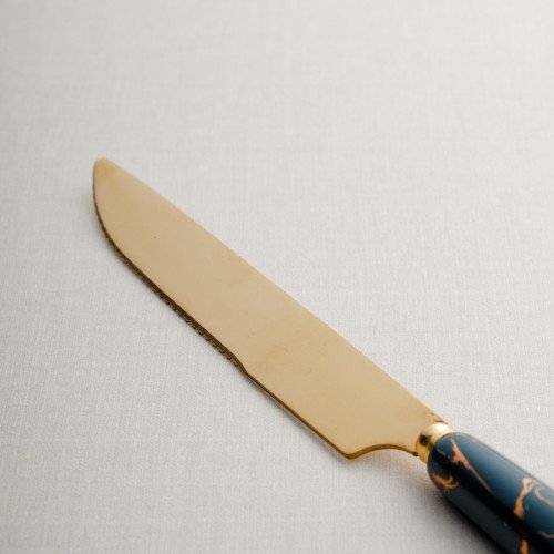 Marble Streaks Green Table Knife 3