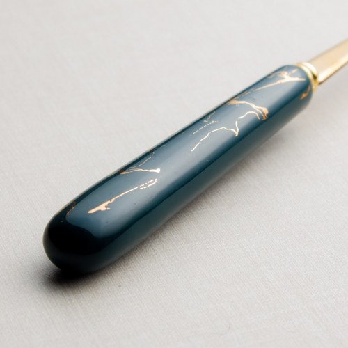 Marble Streaks Green Table Fork 2