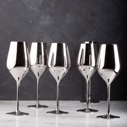 VISCOUNT 490cc SILVER WINE GLASS 047 3