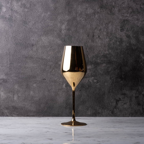 VISCOUNT 490cc GOLD WINE GLASS 048 2