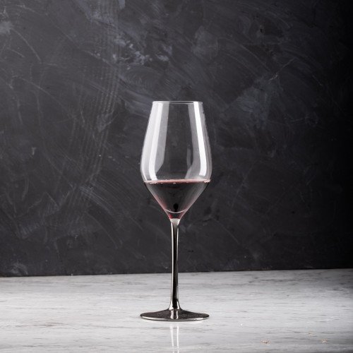 VISCOUNT 490cc SILVER STEM WINE GLASS 051