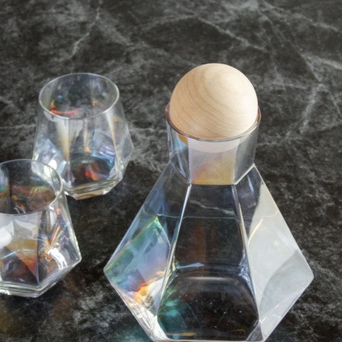 Laguna Glass Carafe and Cups Set - Spectrum 3