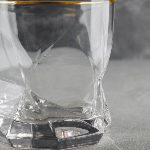 Faceted Bar Glass 340ml - Crystal 2
