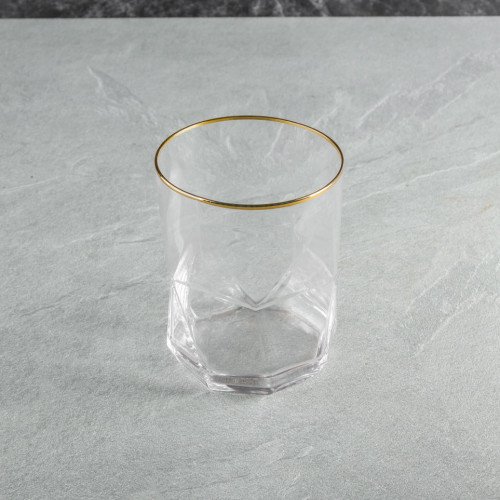Faceted Bar Glass 425ml - Crystal 4