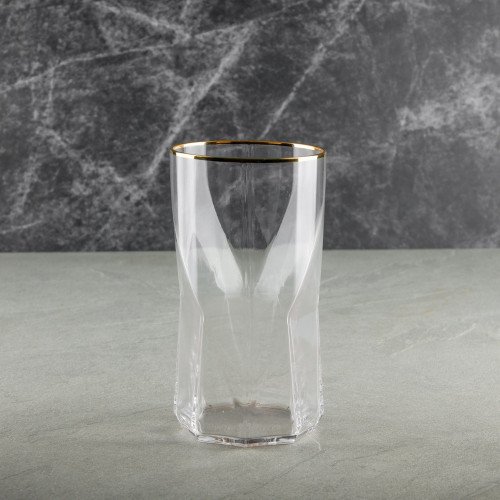 Faceted Bar Glass 525ml - Crystal 5