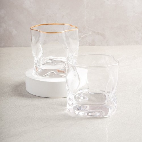 Asymmetric Rock Glass 250ml - Crystal 4
