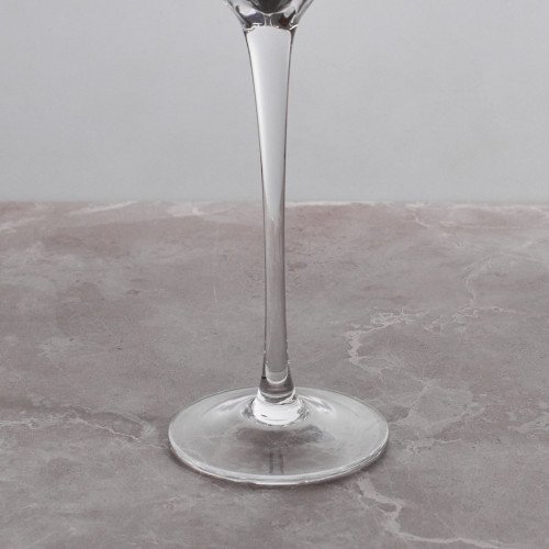 Crown Patterned Champagne Glass 310ml - Gold Rim 3