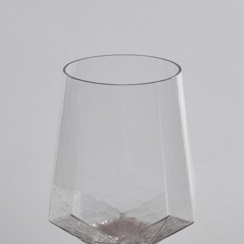 Crown Patterned Wine Glass 570ml - Natural 2