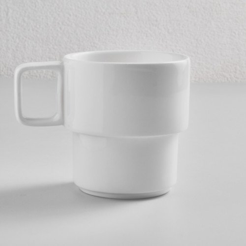 Kaden White Stackable Mug 13cl