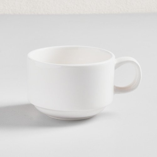 Ora White Tea Cup Stackable 20cl