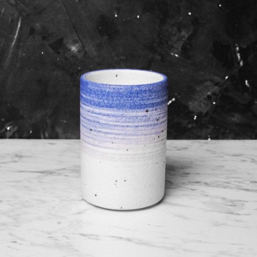 Blue Stripes Tall Kicho Mug 200ml