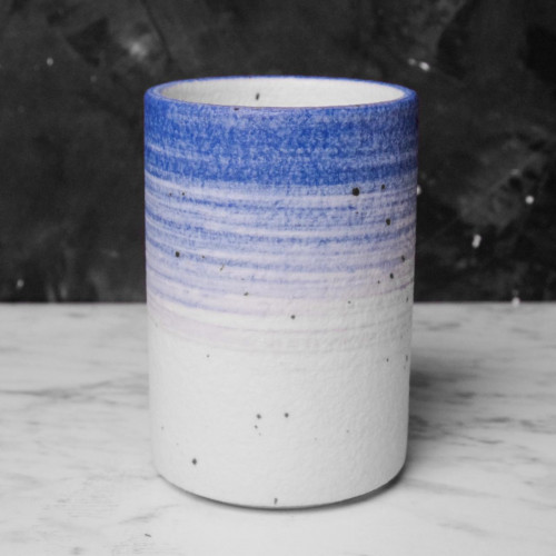 Blue Stripes Tall Kicho Mug 200ml 2