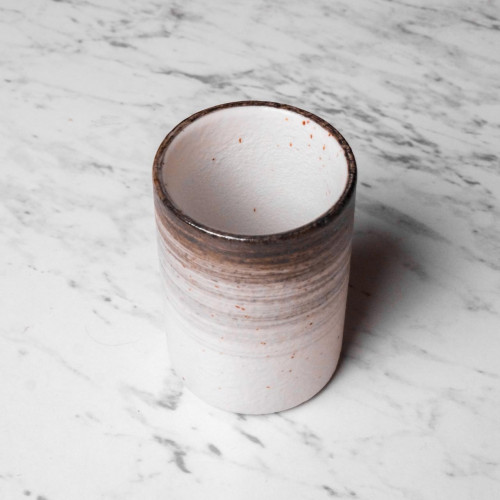 Brown Stripes Tall Kicho Mug 200ml 2