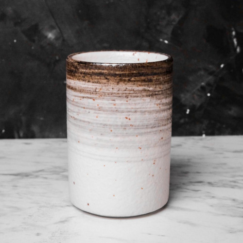 Brown Stripes Tall Kicho Mug 200ml 3