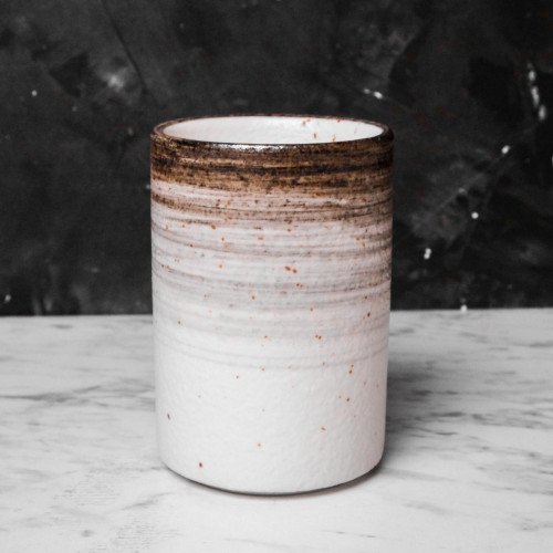 Brown Stripes Tall Kicho Mug 200ml 3