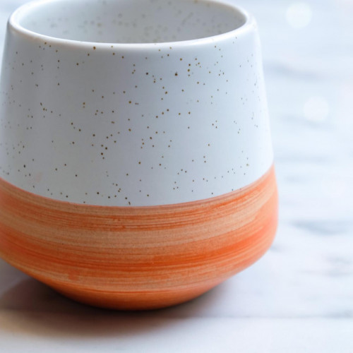 Gradient Handleless Mug 300ml - Apricot 2