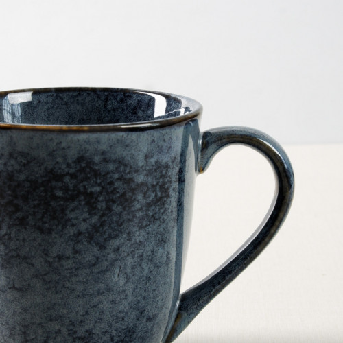 Polished Blue Mug 325ml 6