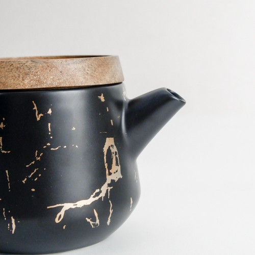 Duquet Tea Set GS01 Gold Splash Black 3