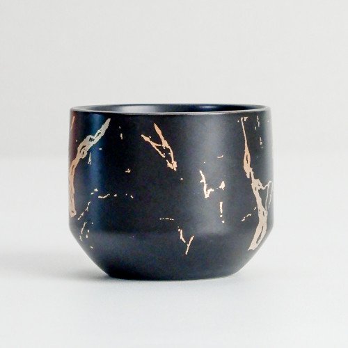Duquet Mug GS01 225ml Gold Splash Black