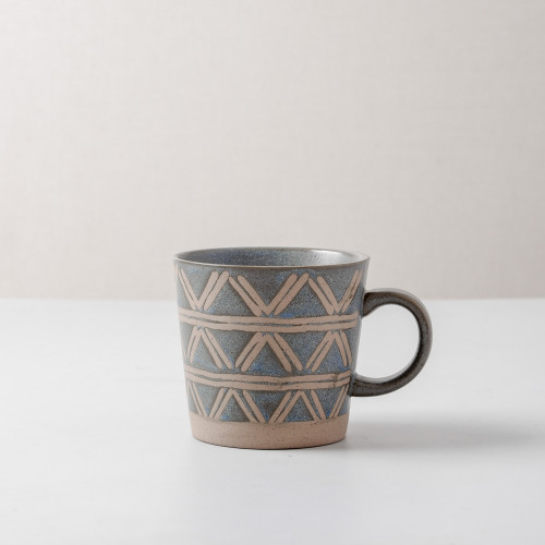 Hollie Patterned Mug 350ml - Entangle Green