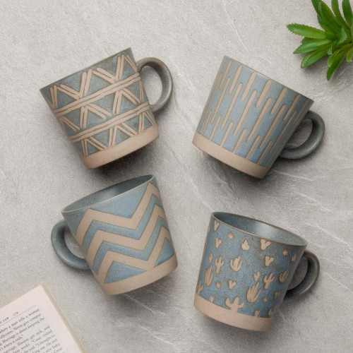 Hollie Patterned Mug 350ml - Entangle Green 8