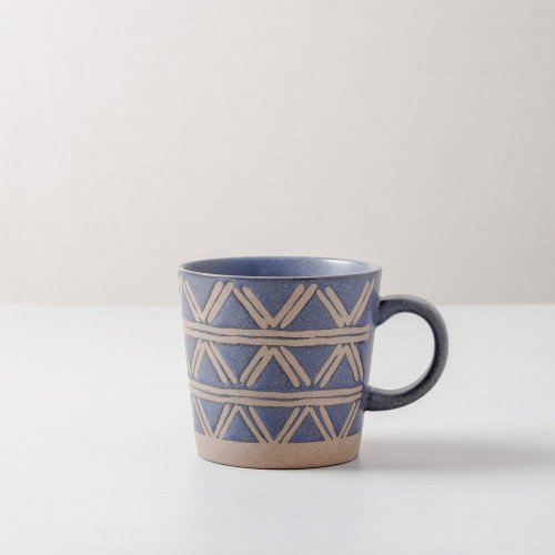 Hollie Patterned Mug 350ml - Entangle Blue