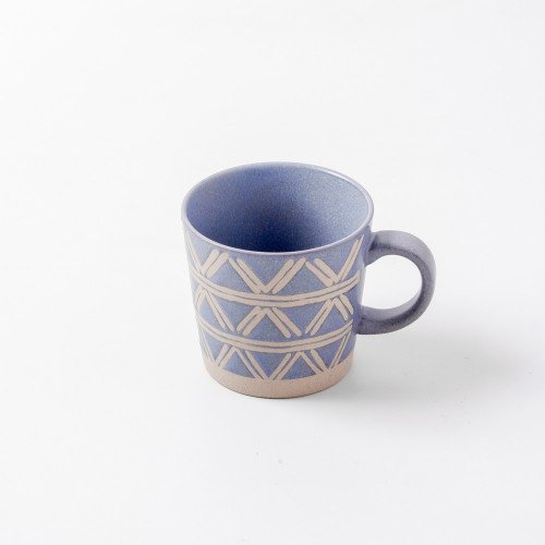 Hollie Patterned Mug 350ml - Entangle Blue 2
