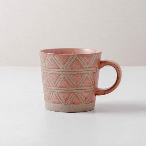 Hollie Patterned Mug 350ml - Entangle Red
