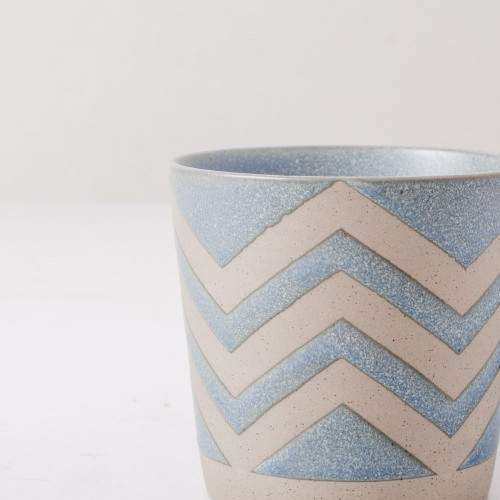 Hollie Patterned Mug 350ml - Wave Green 5