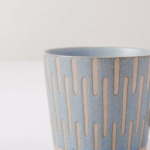 Hollie Patterned Mug 350ml - Stripe Green 3