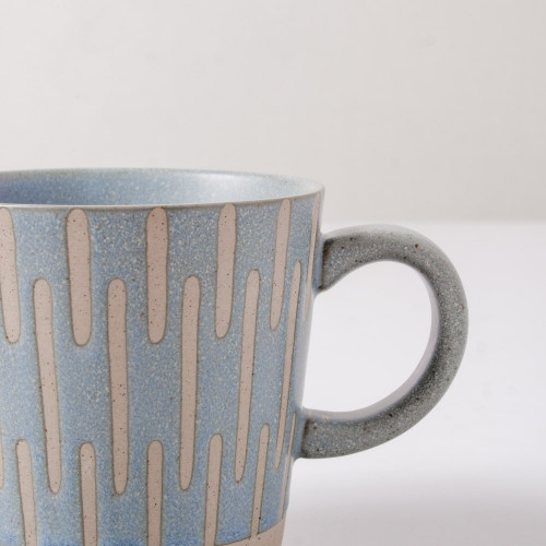 Hollie Patterned Mug 350ml - Stripe Green 4