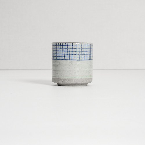 Ukiyo Tea Cup 150ml - Blue Checks