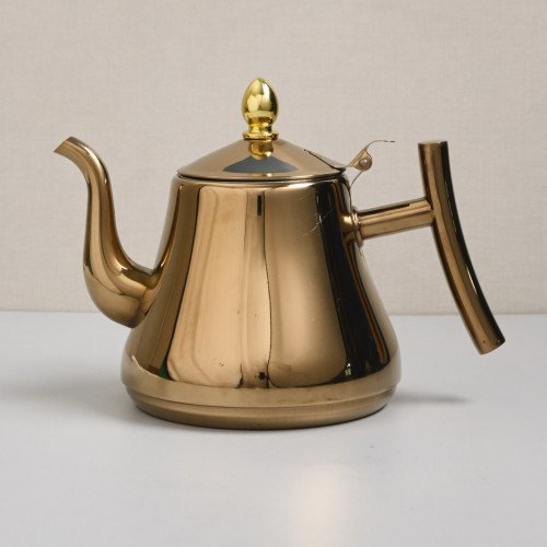 Stainless Steel Flower Teapot with Filter 1L - Gold