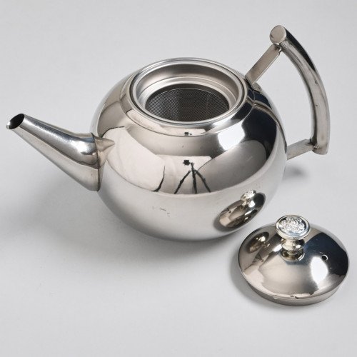 Stainless Steel Pearl Teapot with Filter 1L - Silver 5
