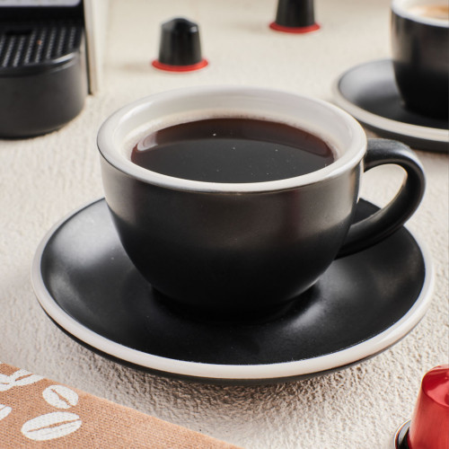 Hapita Coffee Cup Saucer M - Graphite 4