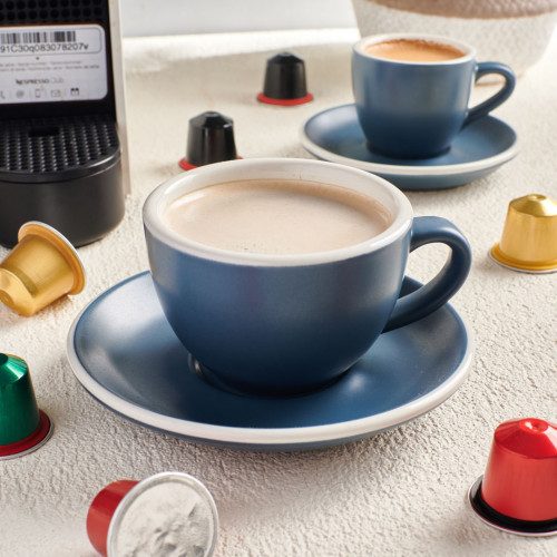 Hapita Coffee Cup Saucer M - Blue 4