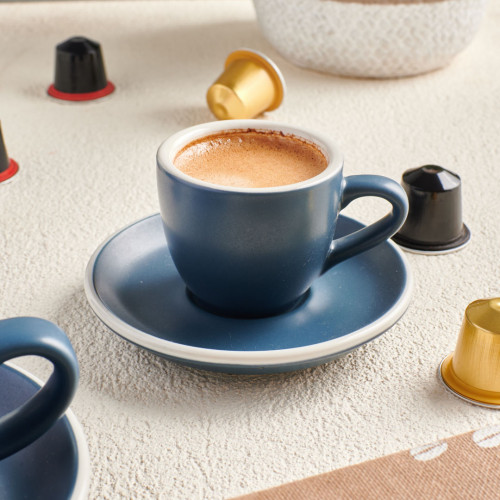 Hapita Espresso Cup Saucer - Blue 5