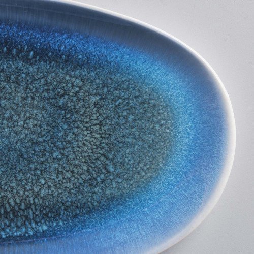 Gaia Caldera Blue Platter Large 33.8 x 23cm 2