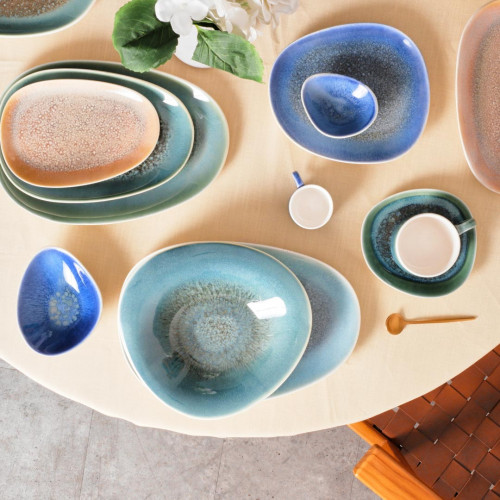 Gaia Caldera Blue Platter Large 33.8 x 23cm 4