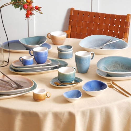 Gaia Caldera Blue Salad/Dessert Plate 22.8 x 19.6cm 4