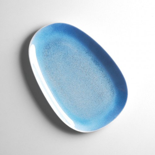 Gaia Caldera Blue Platter Medium 27.4 x 18.2cm